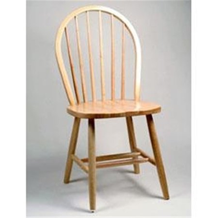 ALSTON QUALITY Alston Quality 3634-Natural-White Windsor Side Chair 3634/Natural/White